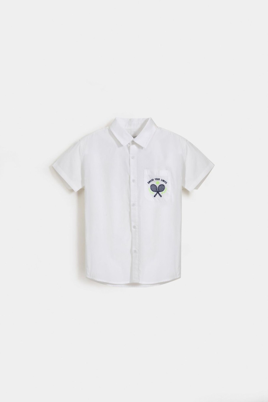 Wholesale Basic Shirt With Embroidered On Pocket Shirts