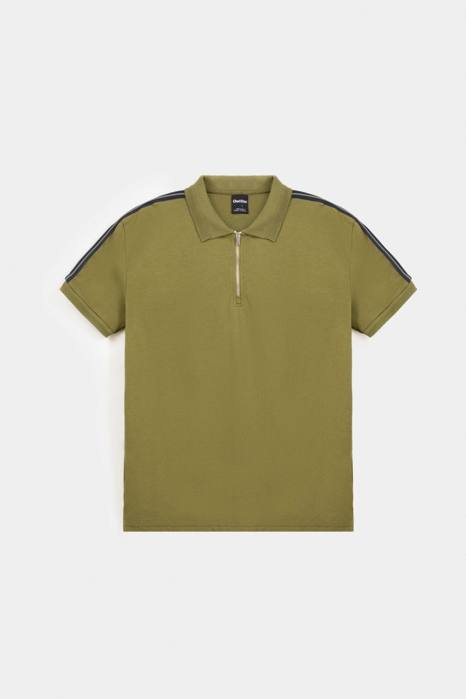 Best Tape Polo Shirt With Zipper Collar Polos