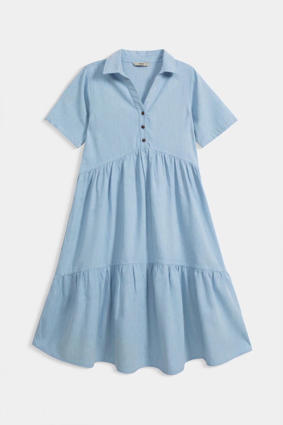 Clearance Ruffle Hem Smock Dress Dresses I Jumpsuits