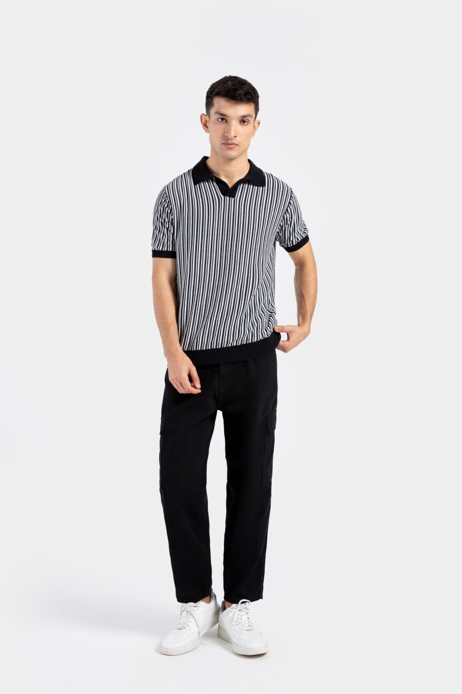 Best Textured Striped Polo Polos