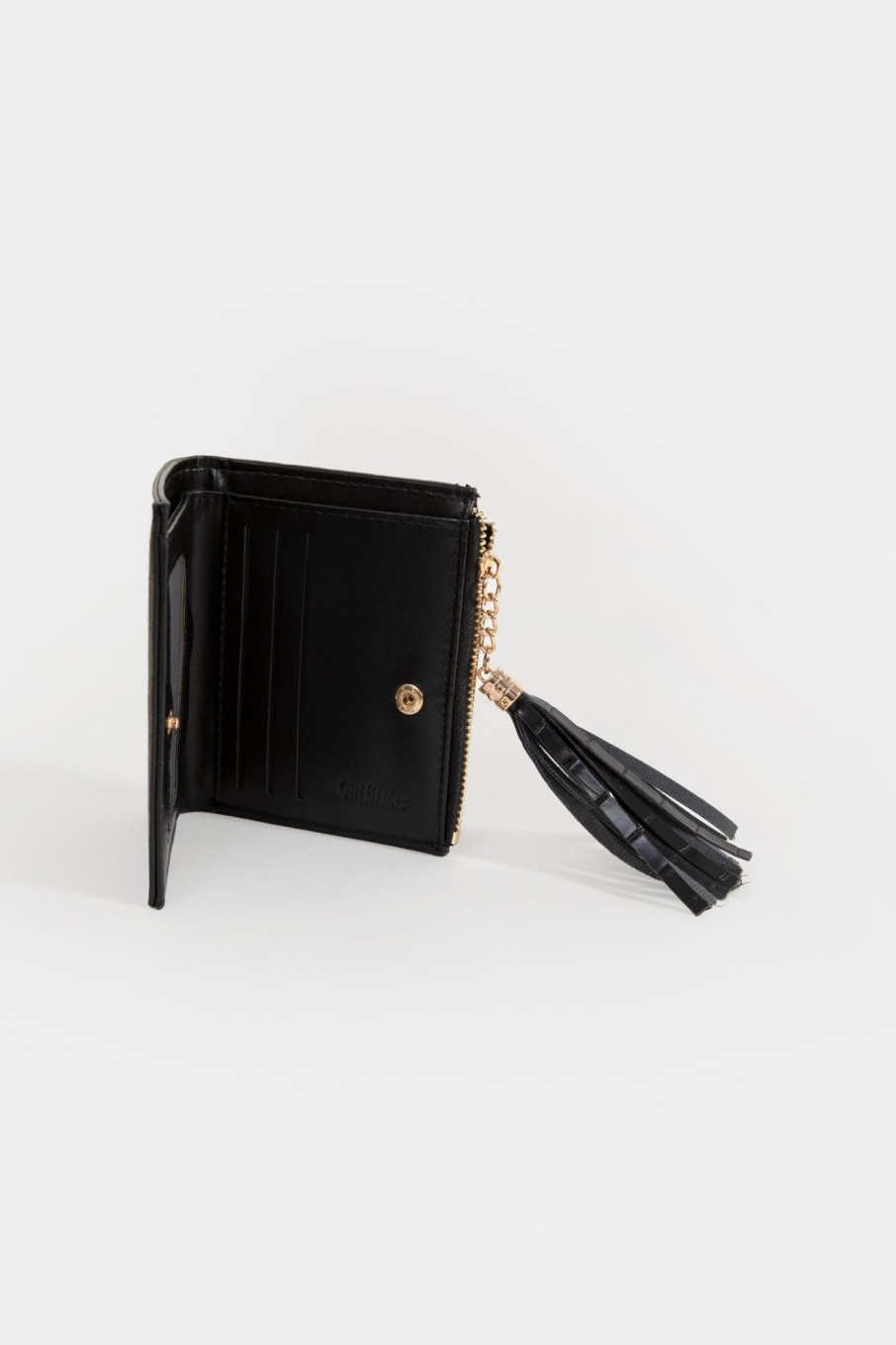 Online Wallet With Leather Fringe Pompom Detail Accessories