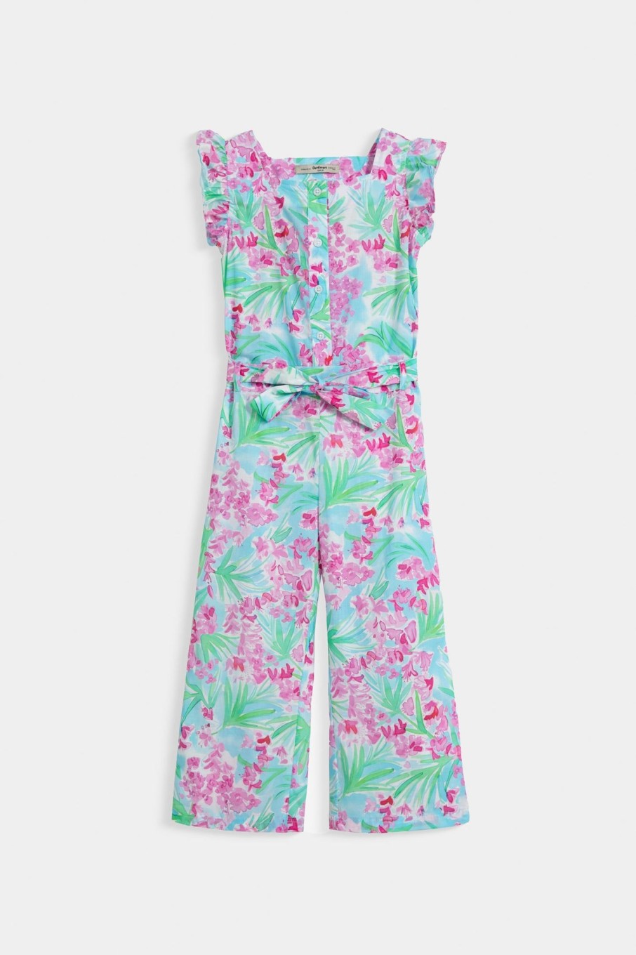 Clearance Floral Jumpsuit With Frill Detail And Belt. Dresses I Jumpsuits