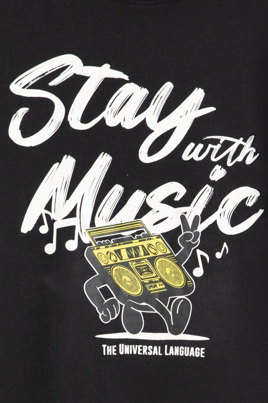 Clearance Music Slogan Tee T-Shirts