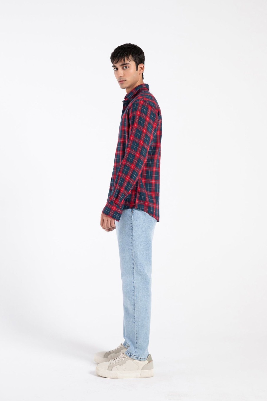 Clearance Heavy Cotton Check Shirt Shirts