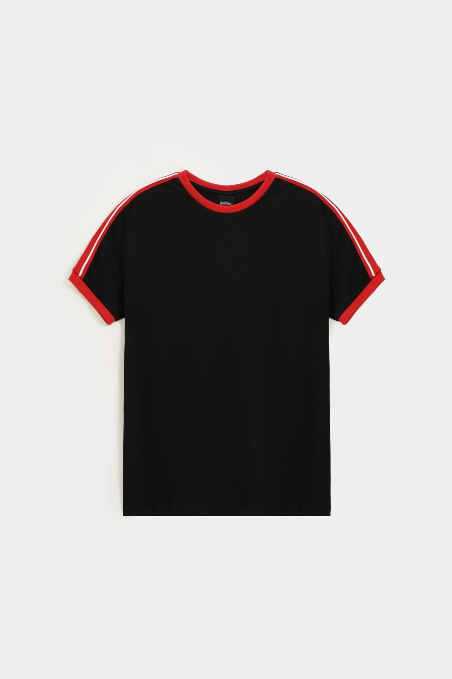 Hot Textured T-Shirt With Contrast Pipping T-Shirts