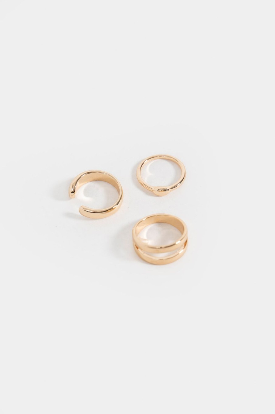 Online Set Of 3 En Finish Rings Jewellery