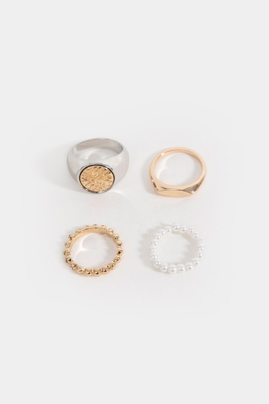 Hot Pack Of 4 Rings Jewellery