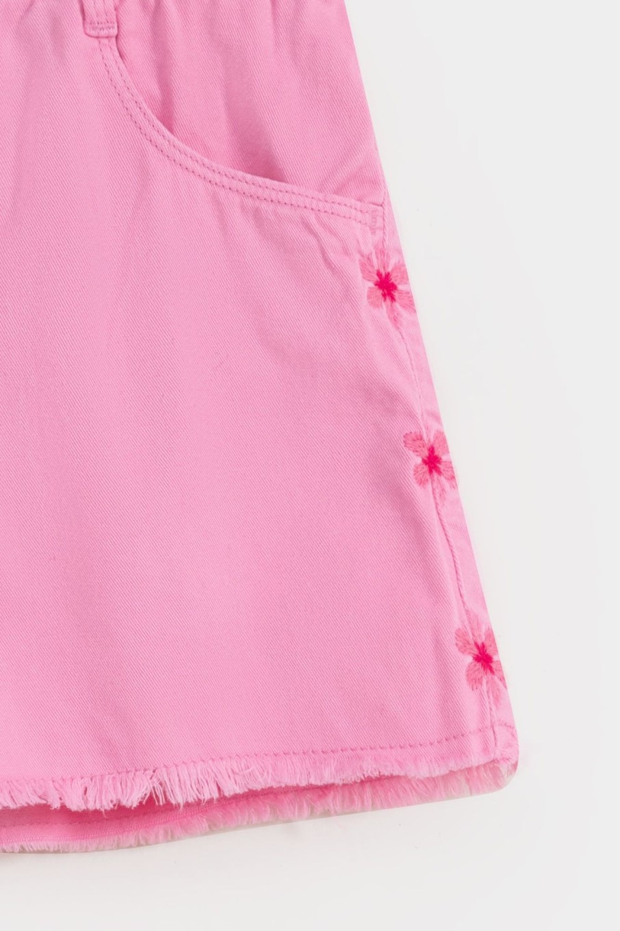 Clearance Shorts With Frayed Hem & Embroidery Detail. Shorts