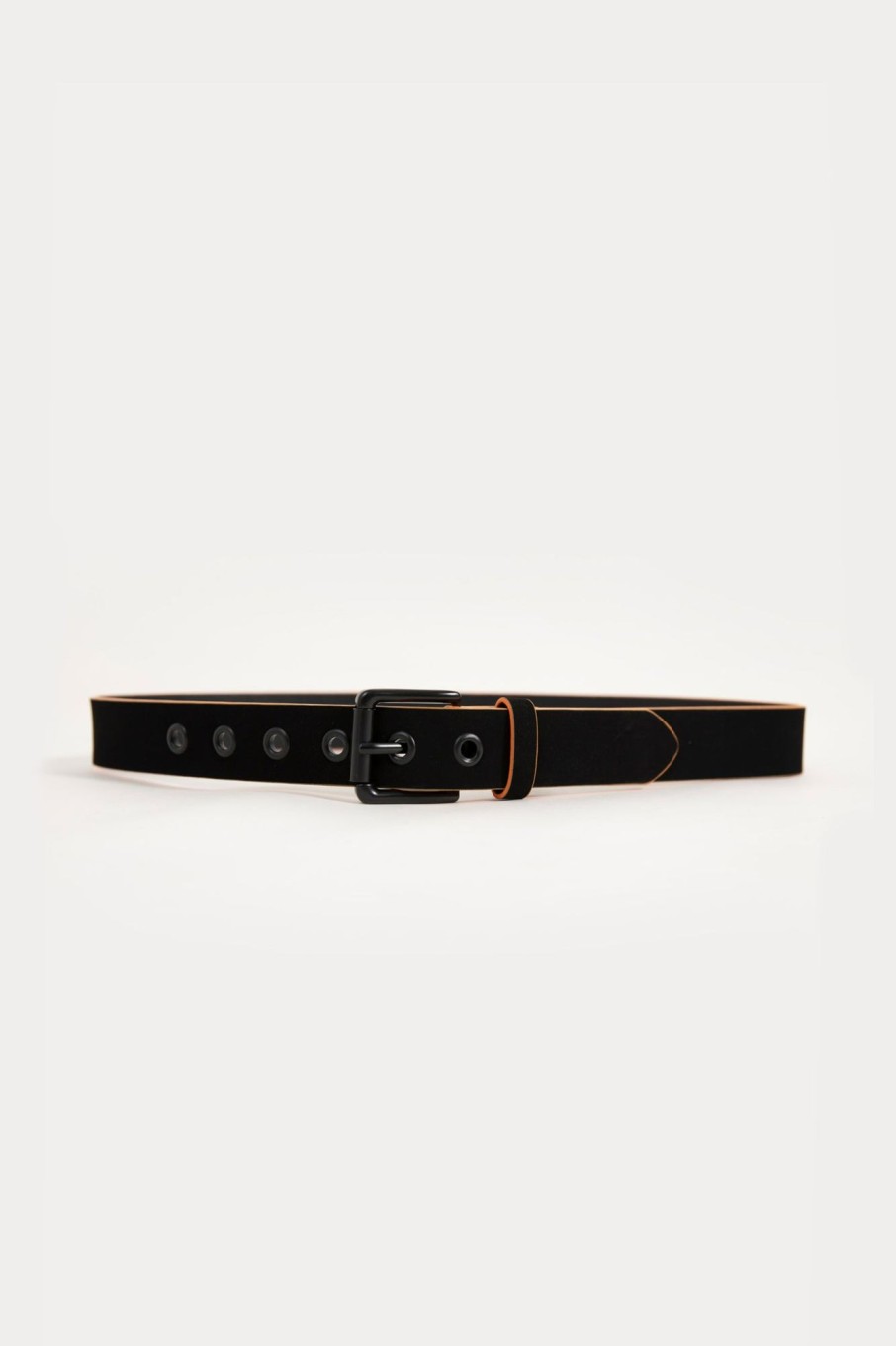 Clearance Duo Tone Faux Leather Belt With Buckle Accessories