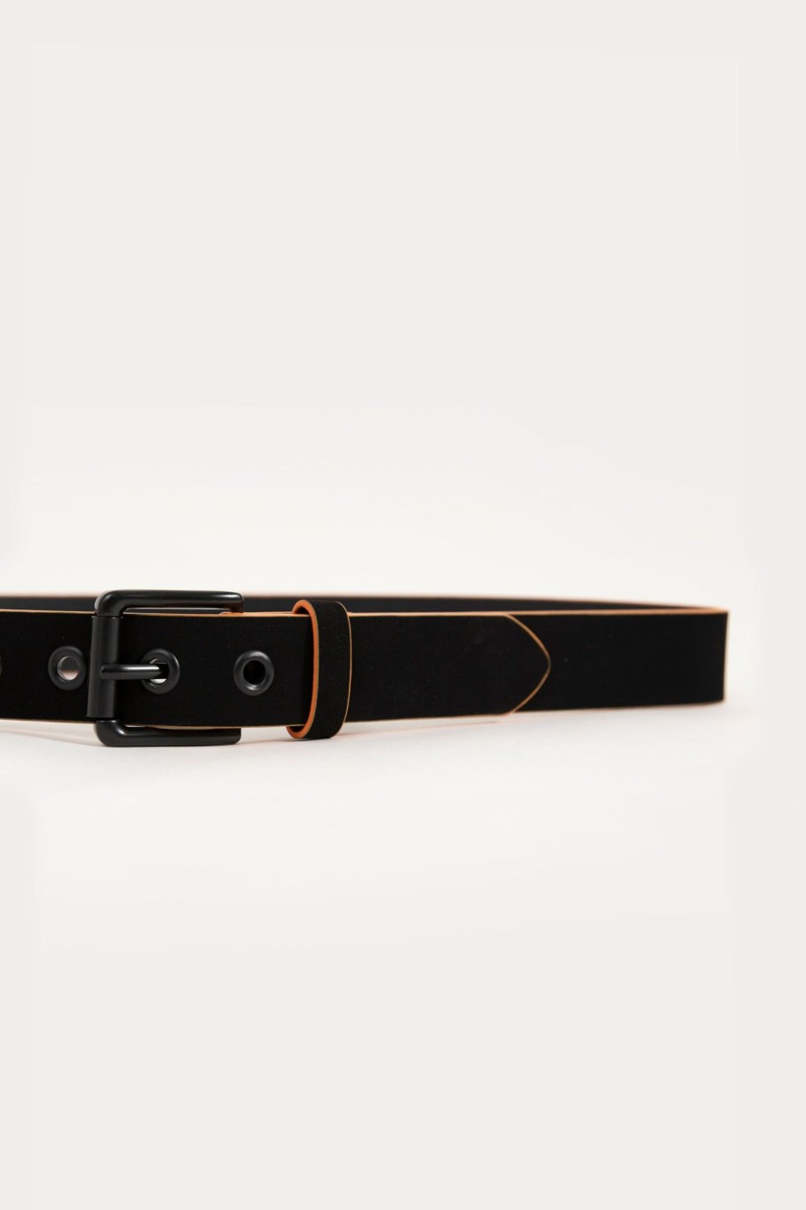 Clearance Duo Tone Faux Leather Belt With Buckle Accessories