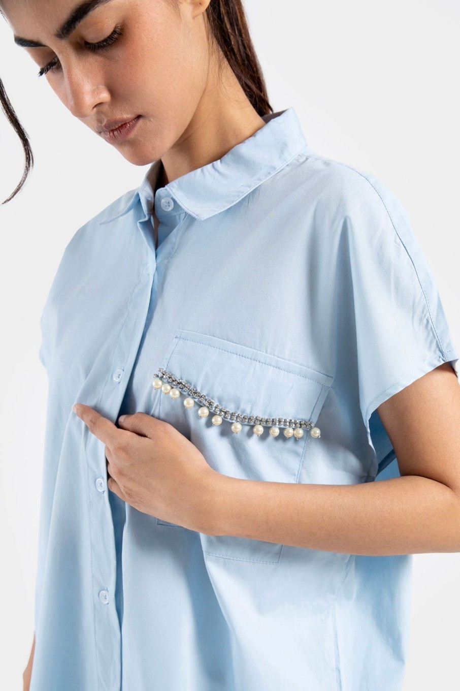 New Embellished Shirt Shirts I Blouses