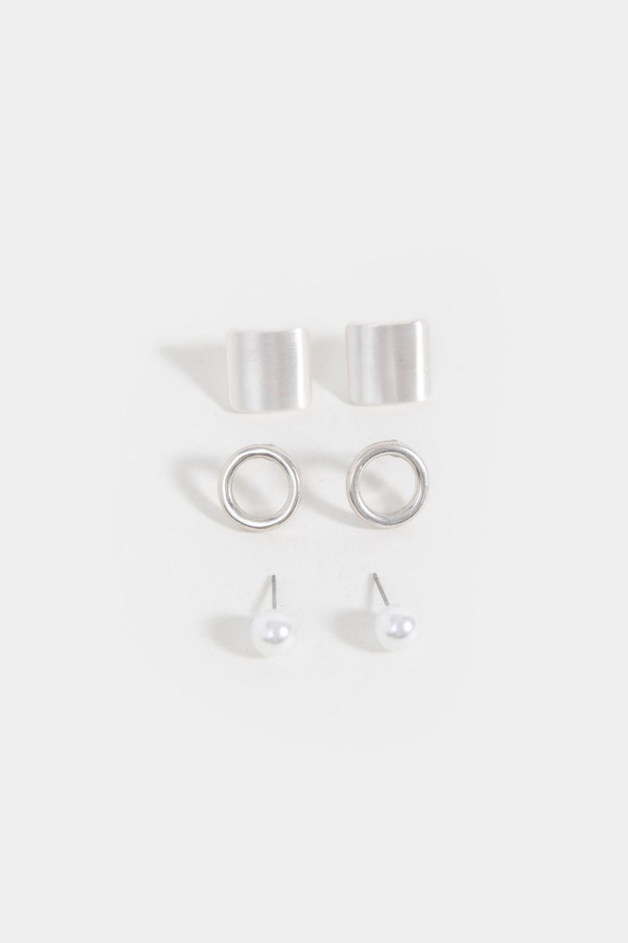 Hot Set Of 3 Earrings Accessories