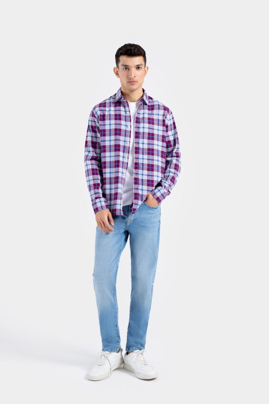 Wholesale Cotton Checkered Shirt Shirts