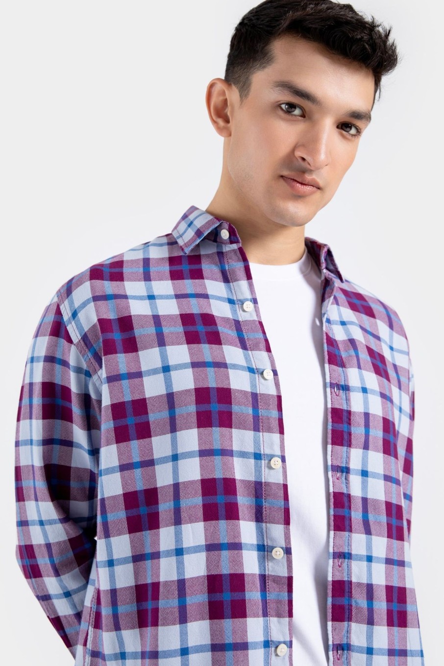 Wholesale Cotton Checkered Shirt Shirts