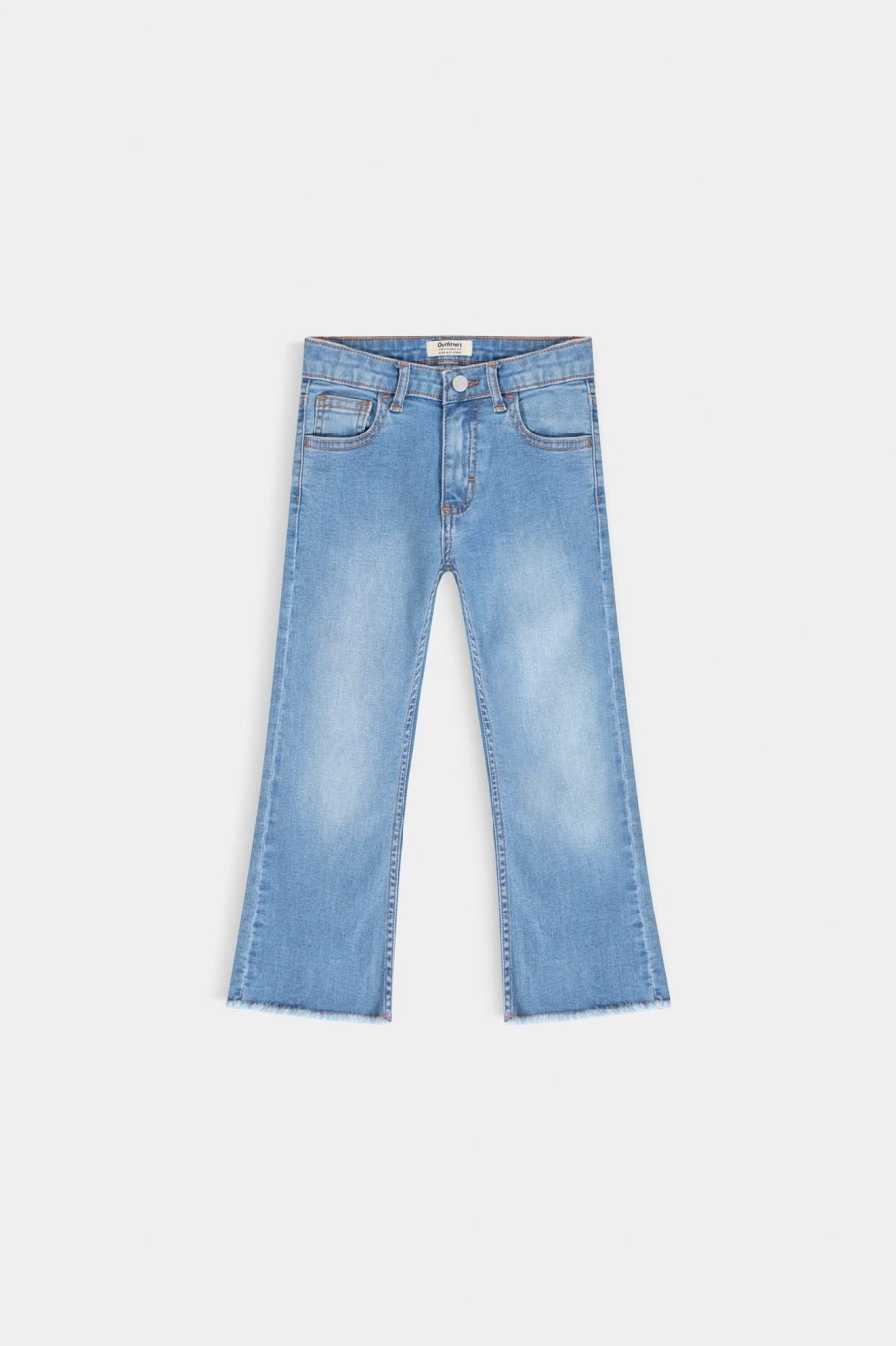 Best Flared Denim With Raw Hem Jeans