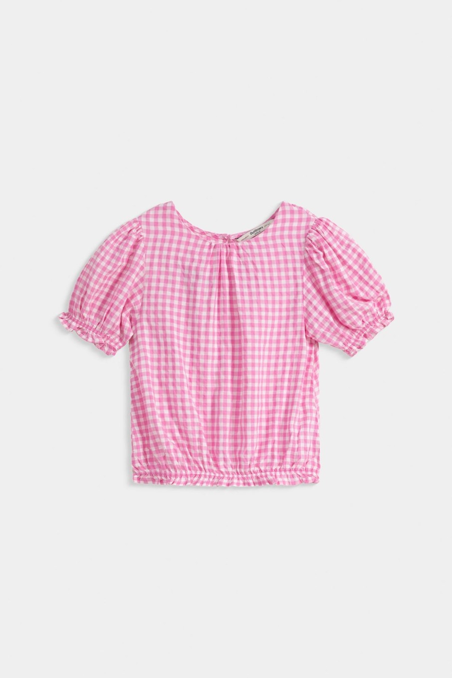 Online Yarn Dyed Checkered Blouse Shirts