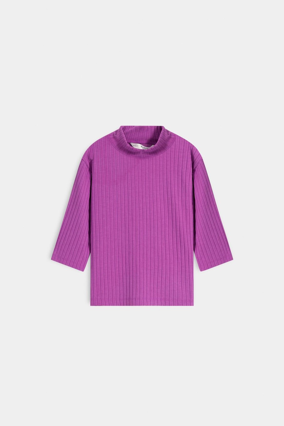 Online Textured Mock Neck T-Shirt T-Shirts