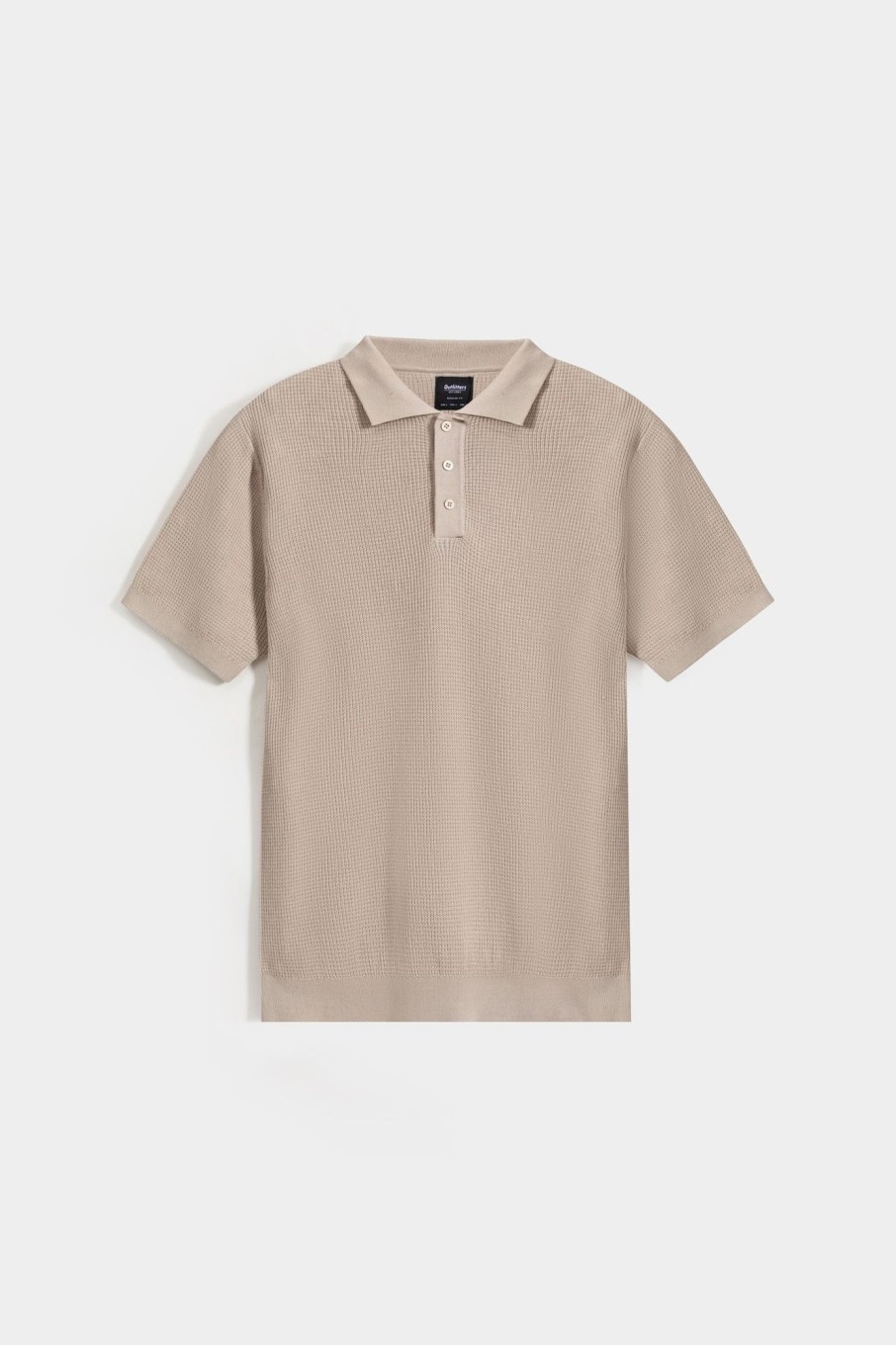 New Textured Knit Polo Shirt Polos