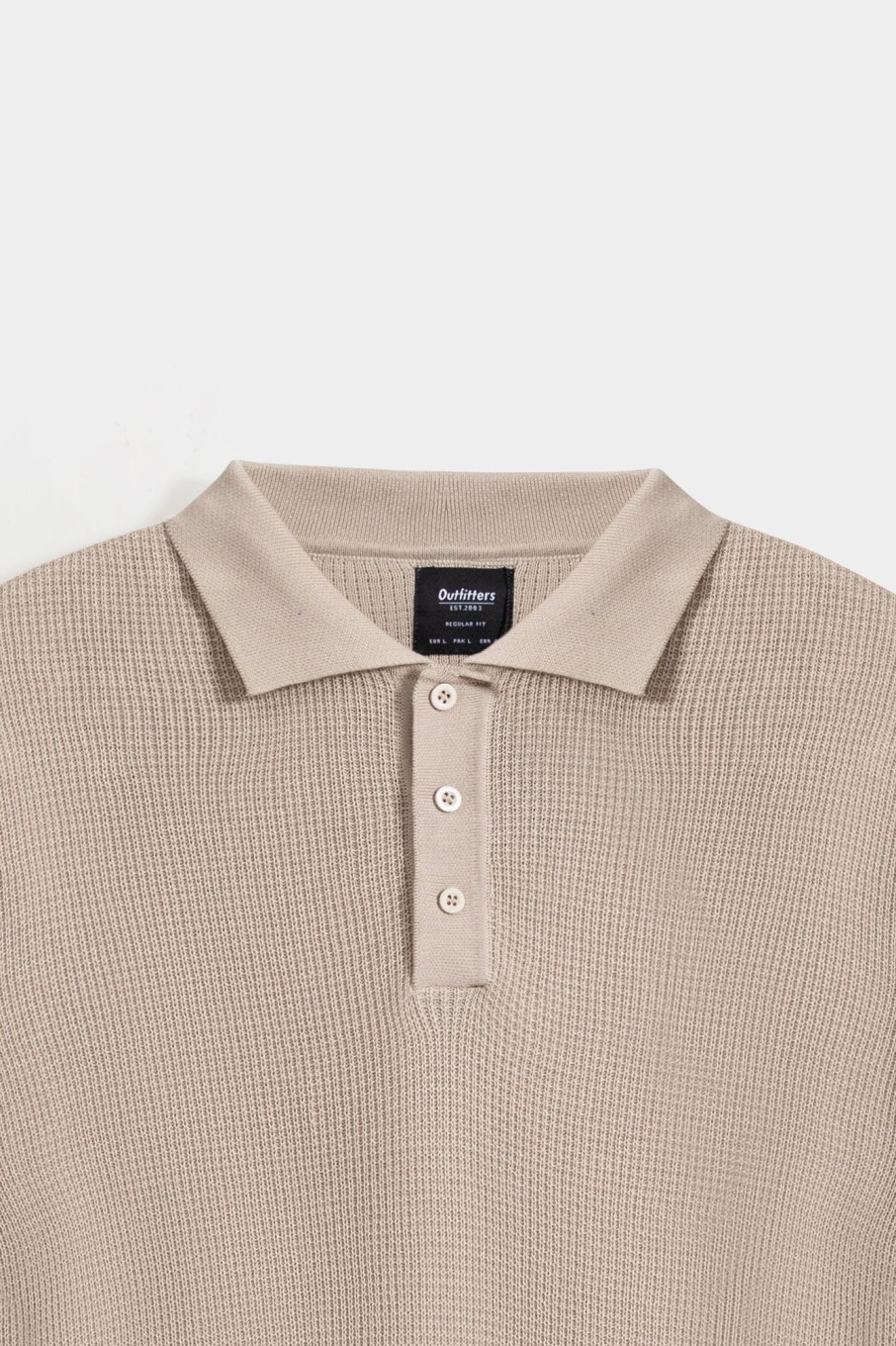 New Textured Knit Polo Shirt Polos