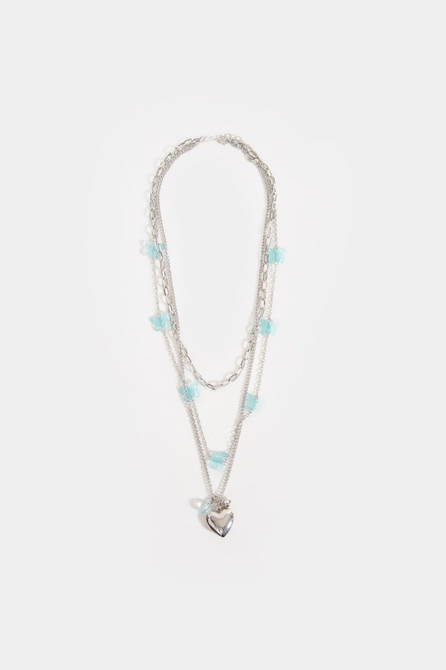 New Butterfly Multi Chain Necklace Accessories