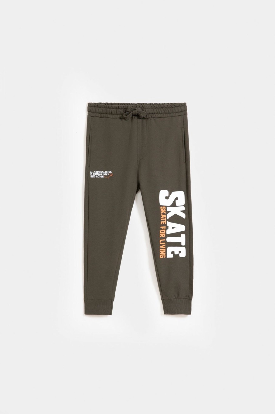 Clearance Skate Slogan Print Trouser Trousers