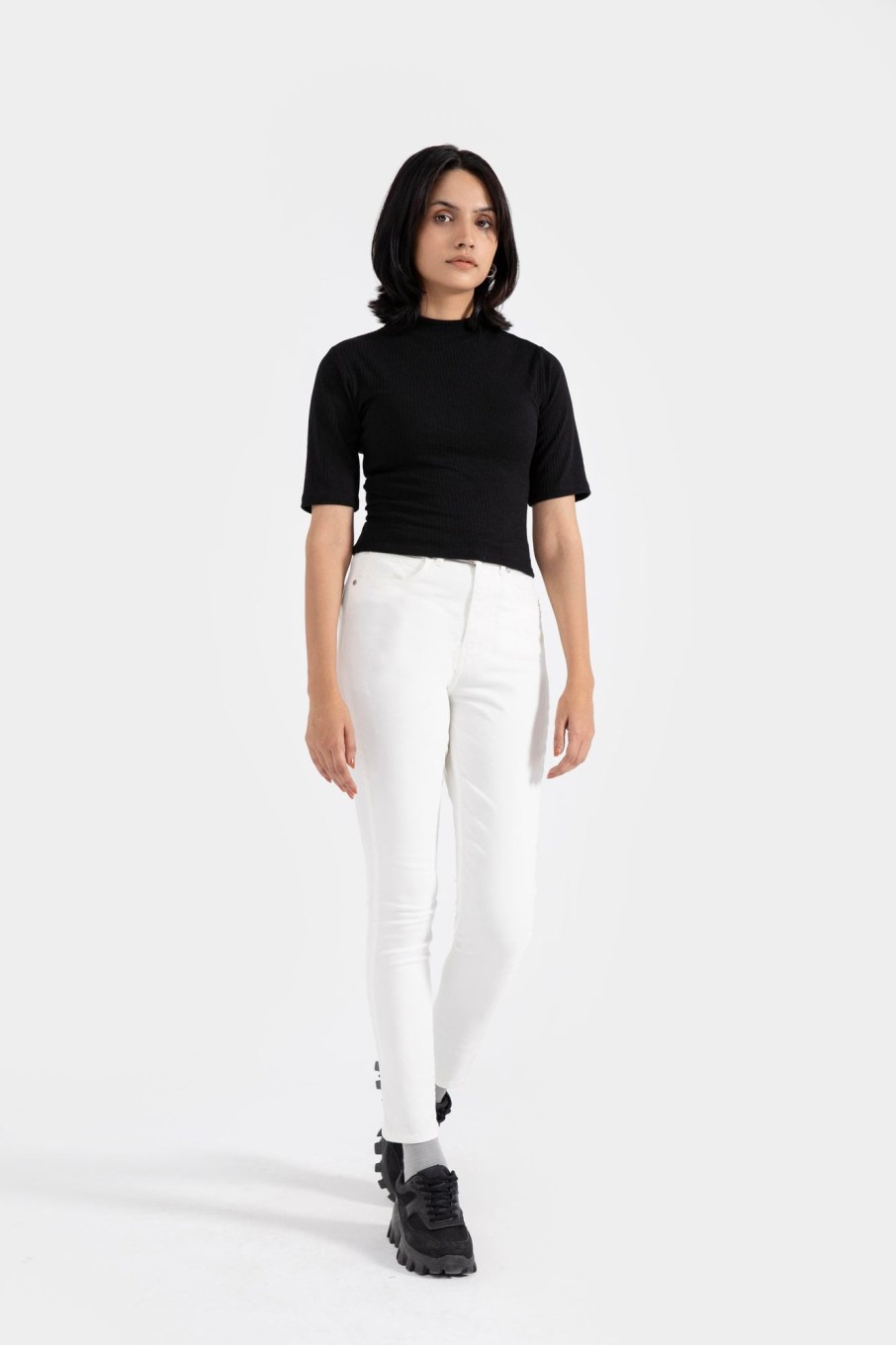 Clearance High Rise Skinny Pants Trousers