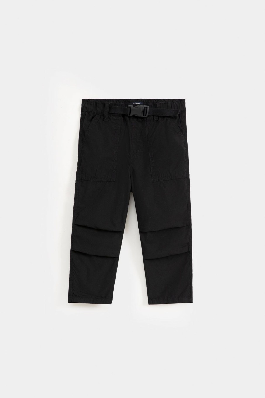 New Basic Relaxed Trouser With Buckle Belt Trousers