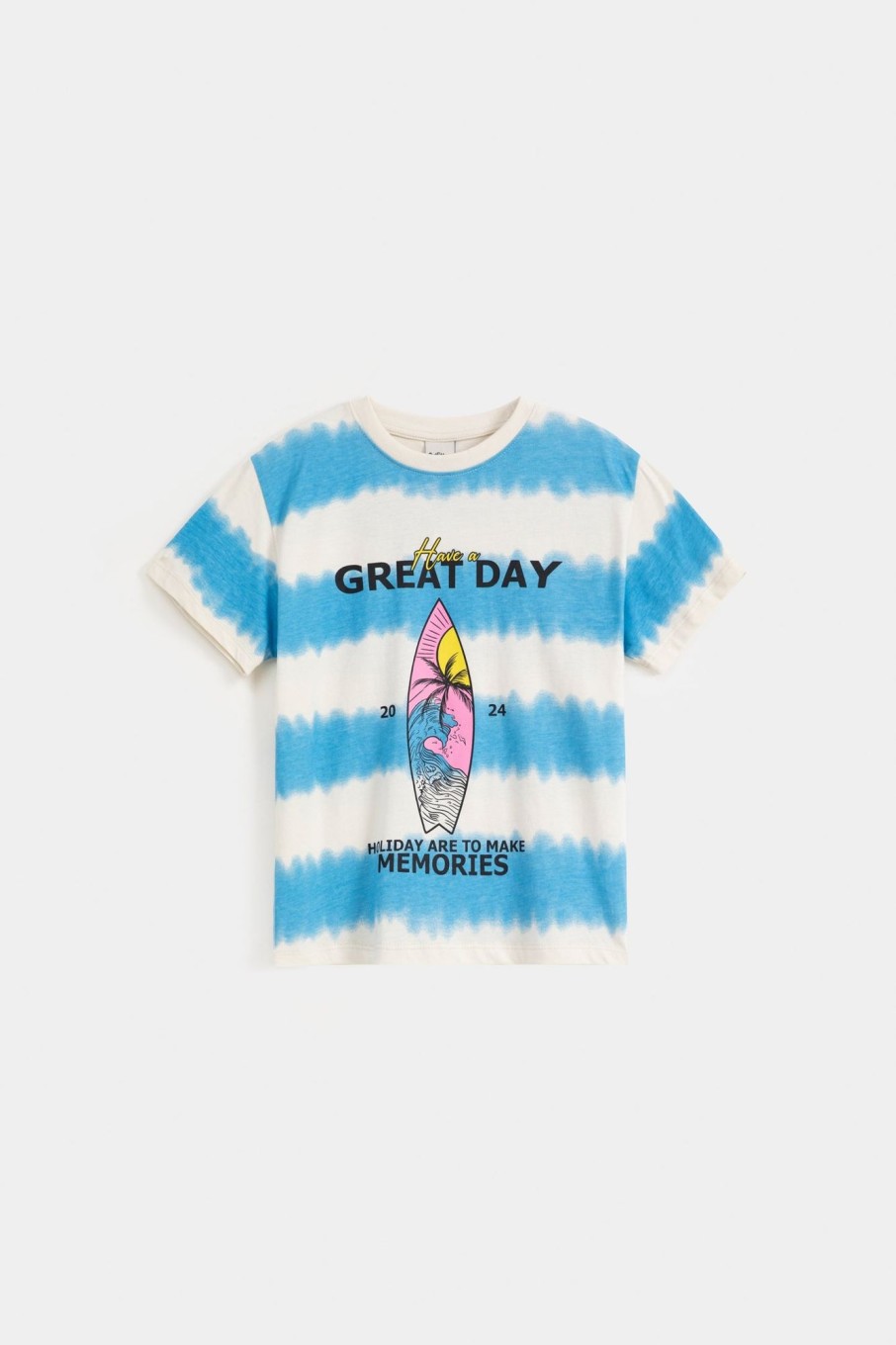 Hot Tie Dye Stripe Graphic T-Shirt T-Shirts