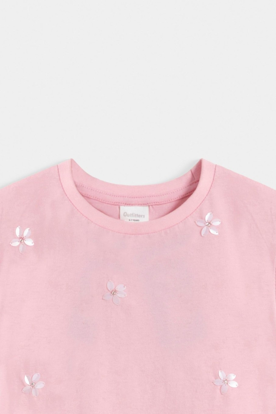 Clearance Floral Embellished T-Shirt T-Shirts