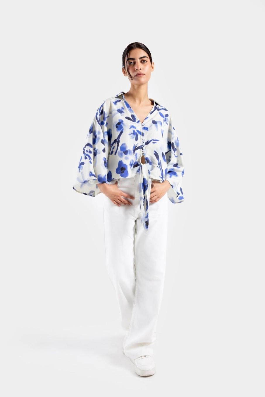 Hot Printed Kimono Shirt Shirts I Blouses