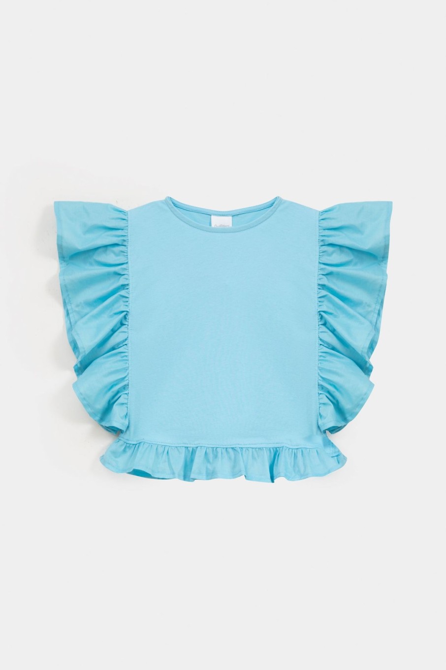 Online Basic T-Shirt With Frill Details T-Shirts