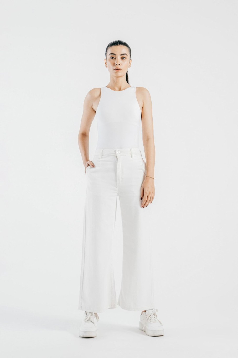 Clearance Wide Leg Culottes Jeans