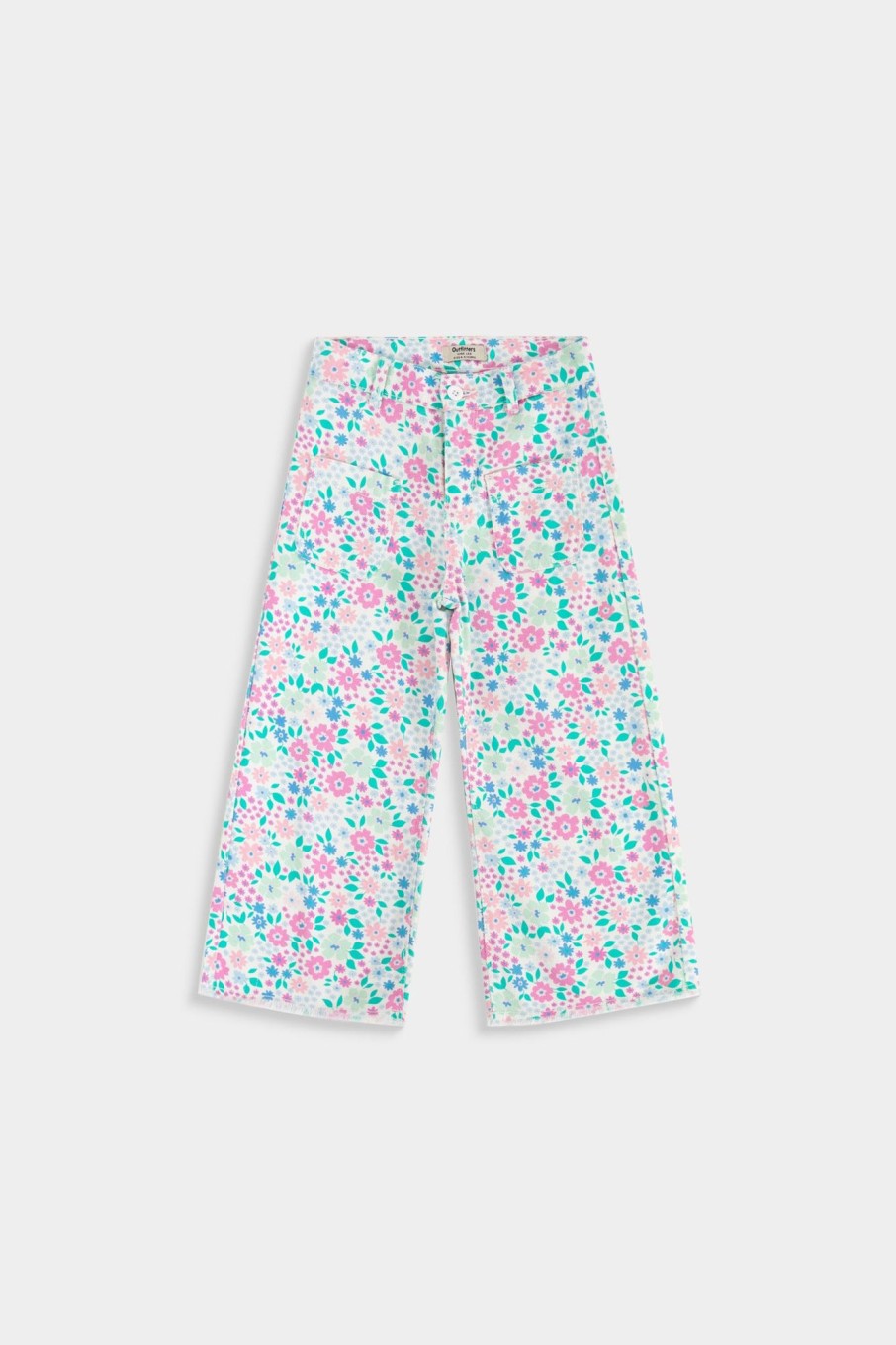 New Wide Leg Floral Print Trousers Trousers