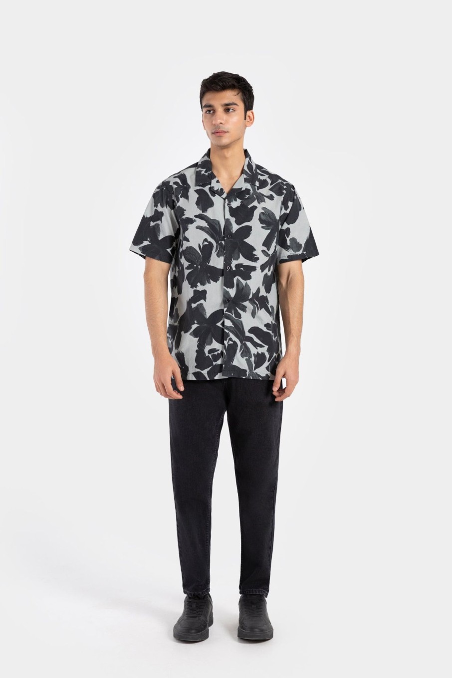 Online Printed Resort Collar Shirt Shirts