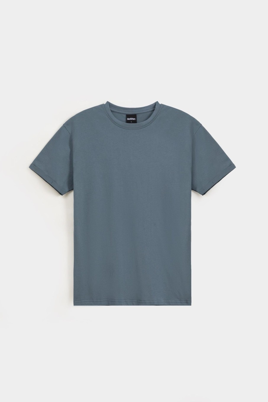 New Basic Crew Neck T-Shirt With Turn Up Sleeves T-Shirts