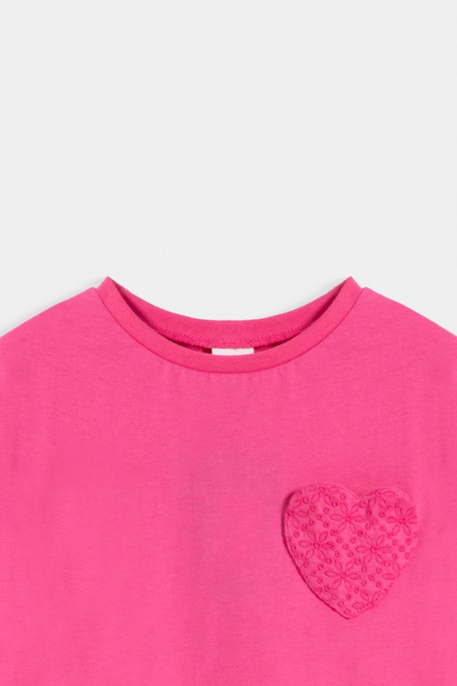 Best Relaxed Fit T-Shirt With Embroidered Heart Patch T-Shirts