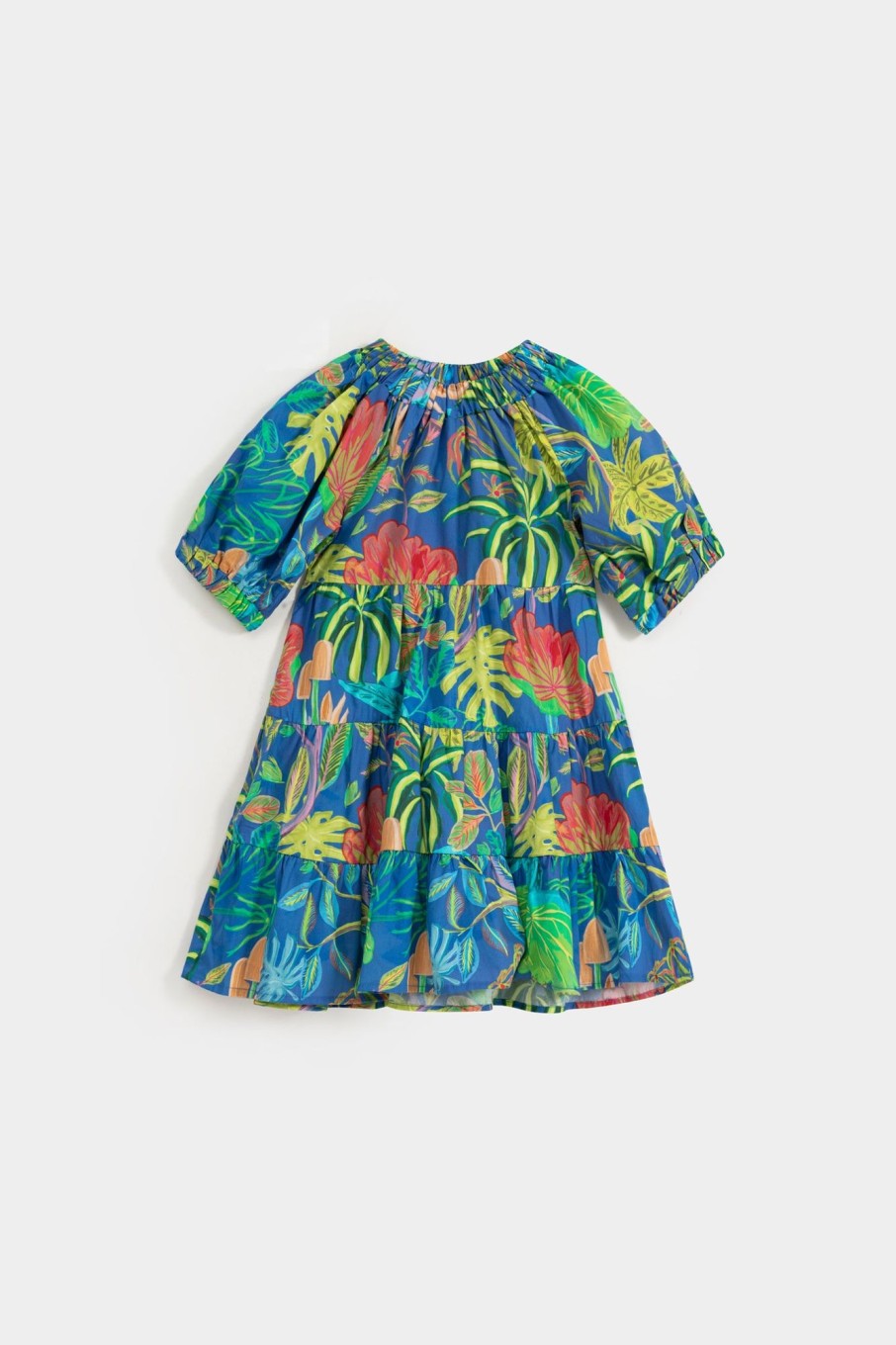 Clearance Printed 3 Tier Dress With Raglan Sleeves. Dresses I Jumpsuits